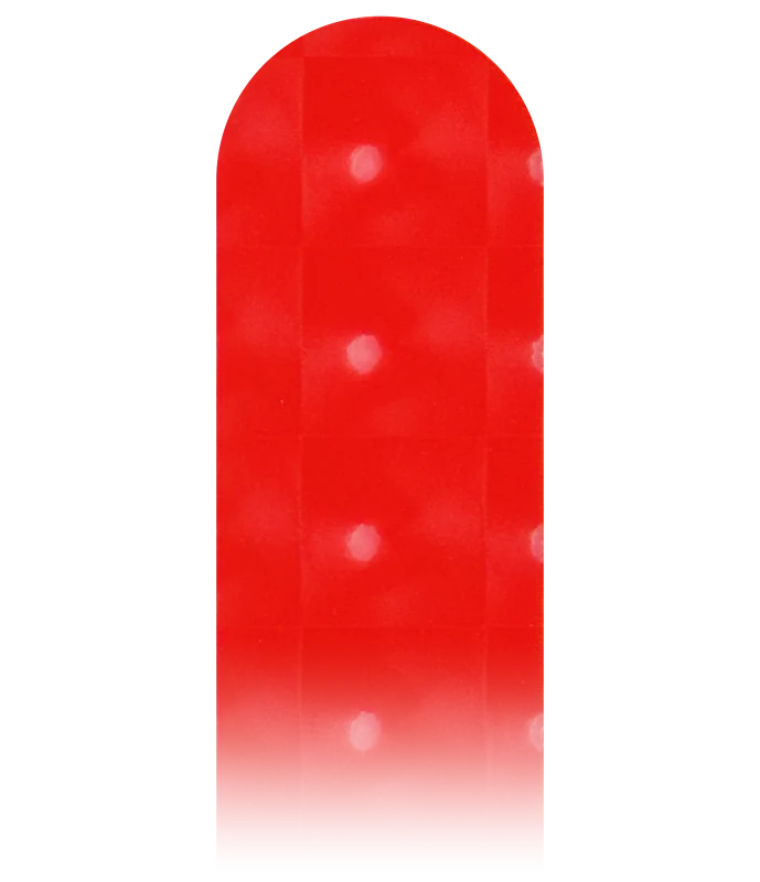 Round Edge Only Padel Racket Protector in Cat Eye Red