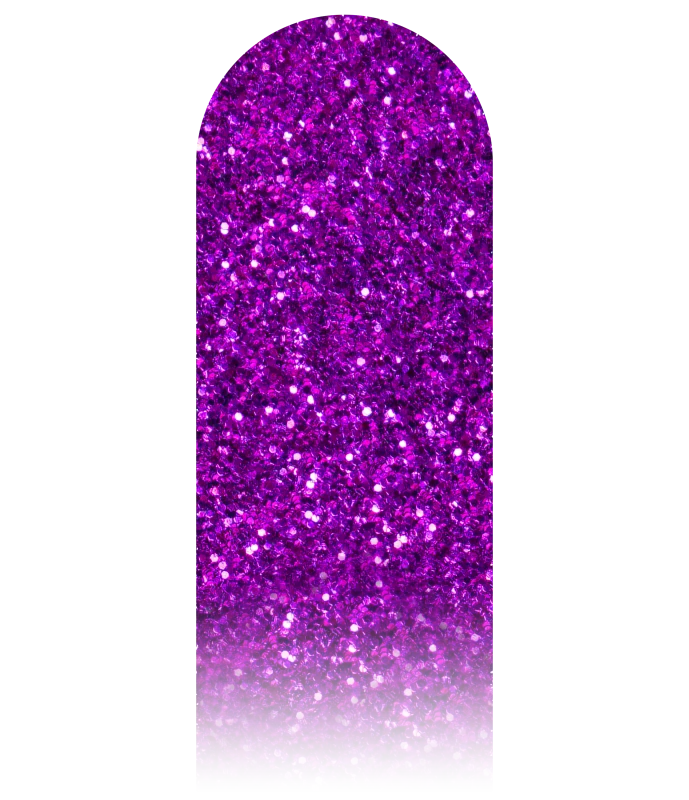 Edge Only Frame Protector in Glitter Dark Purple