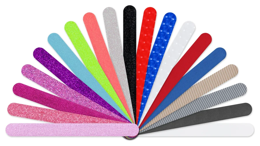NomadX Round Edge Only padel racket protectors fanned out in all 19 colours