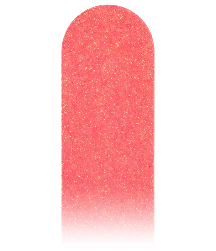 Edge Only Frame Protector in Glitter Neon Peach
