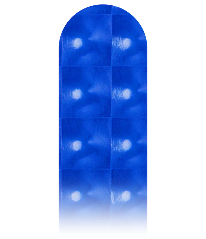 Round Edge Only Padel Racket Protector in Cat Eye Blue
