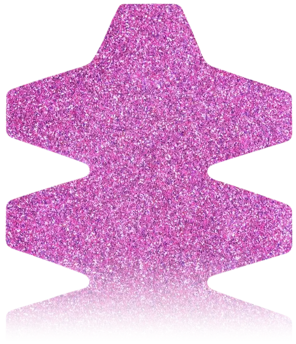 Toothed Padel Racket Protector in Glitter Baby Purple