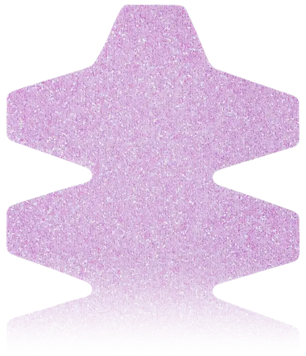 Toothed Padel Racket Protector in Glitter Baby Pink