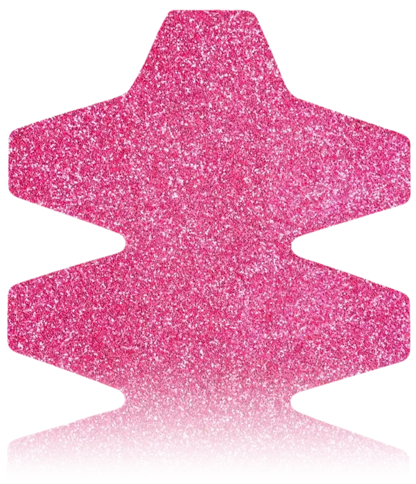 Toothed Padel Racket Protector in Glitter Pink