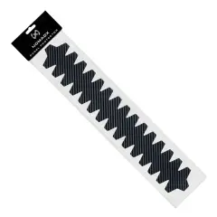 NomadX Toothed Padel Racket Protector in Carbon Fibre Black, in retail packaging