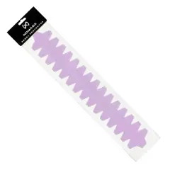 NomadX Toothed padel racket edge protector in Glitter Baby Pink, in retail packaging, diagonal view