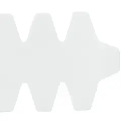 NomadX Toothed padel racket edge protector in Transparent, unpackaged, flat lay top view