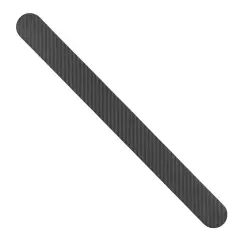 NomadX Round Edge Only padel racket protector in Carbon Fibre Black, unpackaged, diagonal view