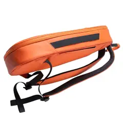 NomadX Hardshell Padel Backpack in Sunset Orange, side profile, second view