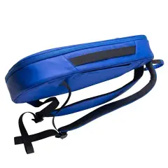 NomadX Hardshell Padel Backpack in Electric Blue, side profile, second view