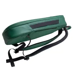 NomadX Hardshell Padel Backpack in Forest Green, side profile, second view