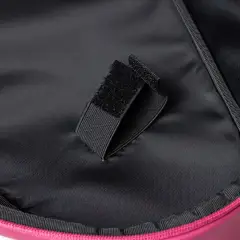 Inside the NomadX Hardshell Padel Backpack in Hot Pink, hook-and-loop racket strap
