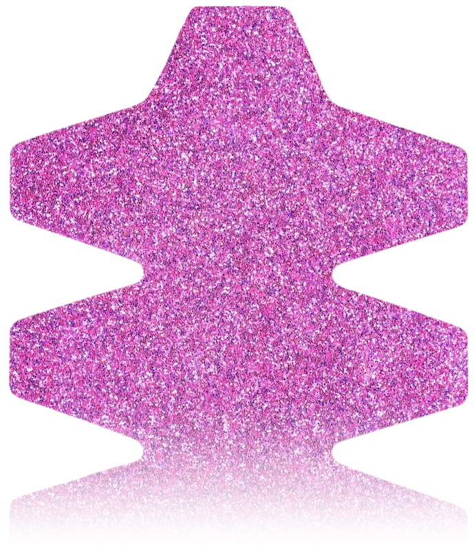 Toothed Frame Protector in Glitter Baby Purple