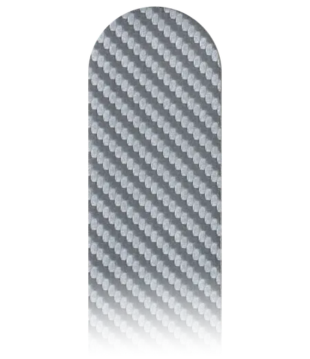 NomadX Round Edge Only, Carbon Fibre Silver
