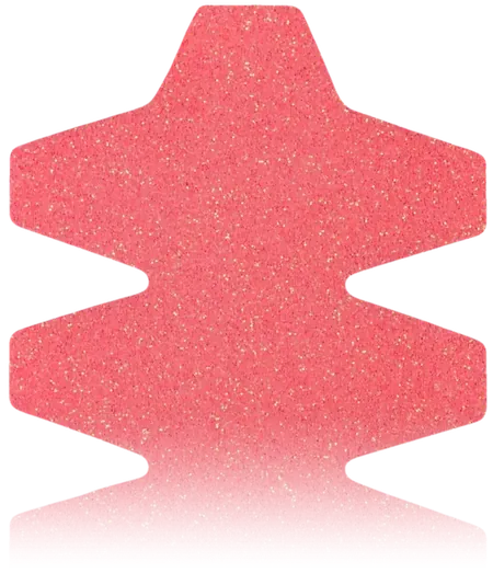 NomadX Toothed, Glitter Neon Peach